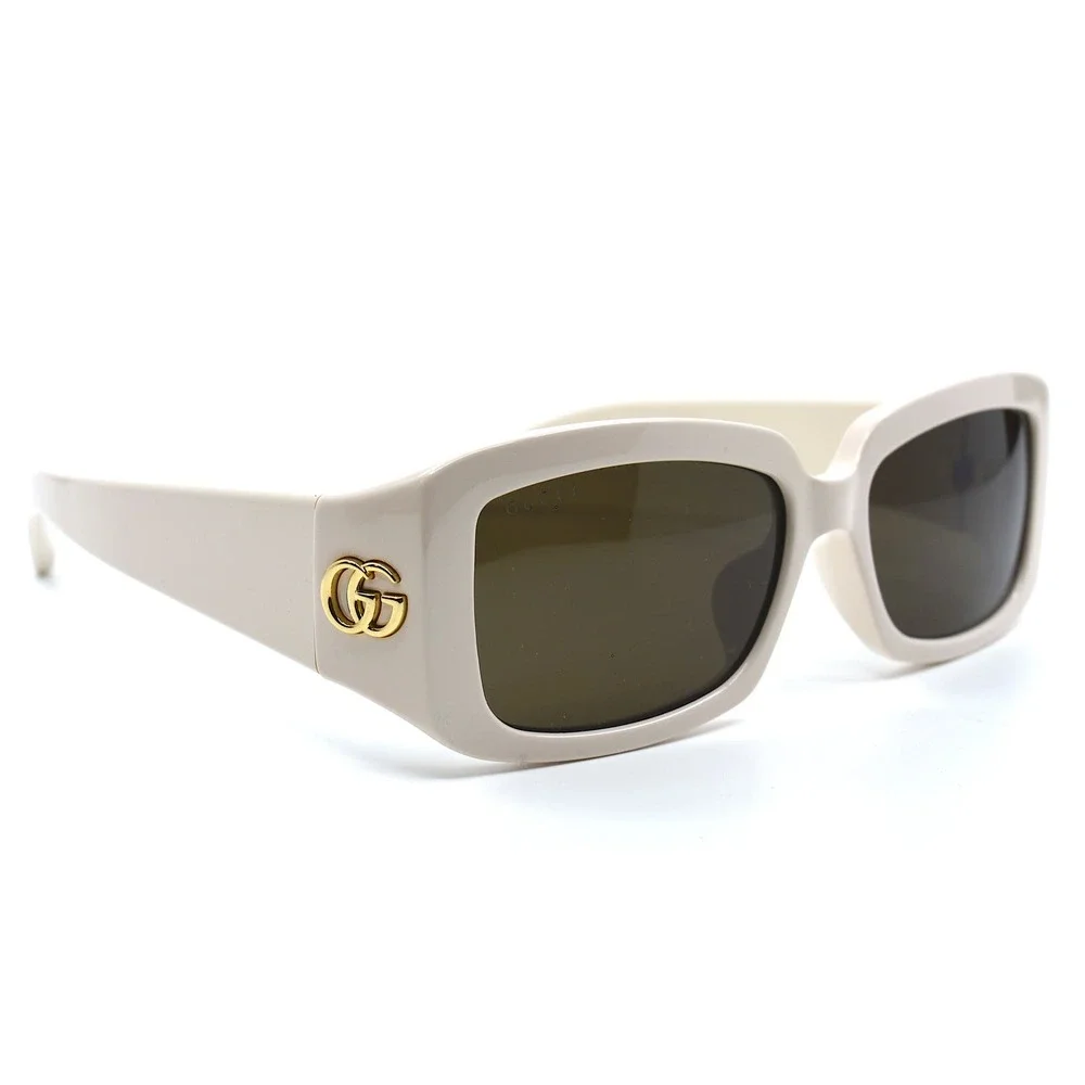 GUCCI GG1403SK 001 IVORY BROWN AUTHENTIC SUNGLASSES